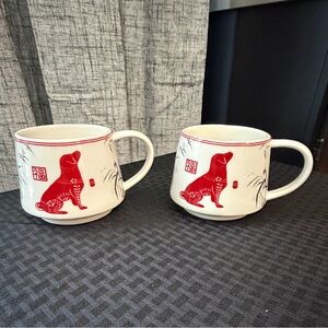 Cypress Home Year Of The Dog Coffee Cup Mugs Set Of 2